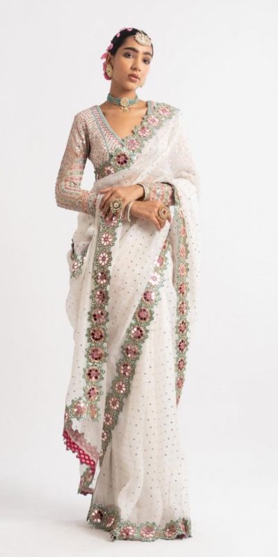 DF 3453 White Color Faux Georgette 5mm Sequence Work Casual, Wedding, Festive, Events . Expected Delivery  4-6 Working Days @2099/- only                                                                                | Sarees, Bollywood Sarees, Creative Sarees, Designer Sarees, Embroidered Sarees, Ethnic Saree, Modern Digital sarees, Party Wear Sarees