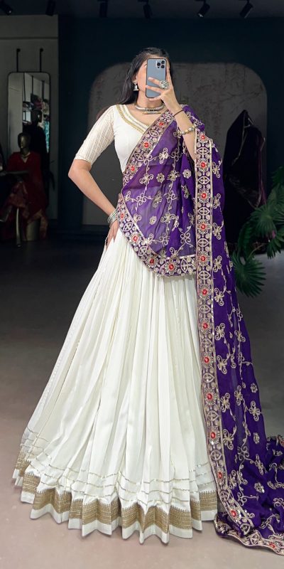 LNB 1665 White Color Pure Rayon Zari Weaving Work With Lace Touch Up Lehenga Choli Wedding, Party, Festive, Events Etc. Delivery 4-6 Working Days Rs 3399 | Lehenga, Bollywood Lehenga, Creative Lehenga, Designer Lehenga, Embroidered Lehenga, Party Wear Lehenga