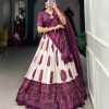 LNB 1229 Wine Color Tasar Silk Bandhej Print Lehenga Choli Wedding, Party, Festive, Events Etc. Delivery 4-6 Working Days Rs 2249 | Lehenga, Bollywood Lehenga, Creative Lehenga, Designer Lehenga, Embroidered Lehenga, Party Wear Lehenga