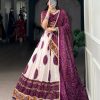 LNB 1736 Wine Color Tasar Silk Bandhej Print And Gamthi Work Lehenga Choli Wedding, Party, Festive, Events Etc. Delivery 4-6 Working Days Rs 3499 | Lehenga, Bollywood Lehenga, Creative Lehenga, Designer Lehenga, Embroidered Lehenga, Party Wear Lehenga