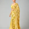 DF 3426 Yellow Color Georgette 5MM Sequins Embroidery Work Saree Casual, Wedding, Festive, Events . Expected Delivery  4-6 Working Days @1749/- only                                                 | Sarees, Bollywood Sarees, Creative Sarees, Designer Sarees, Embroidered Sarees, Ethnic Saree, Modern Digital sarees, Party Wear Sarees