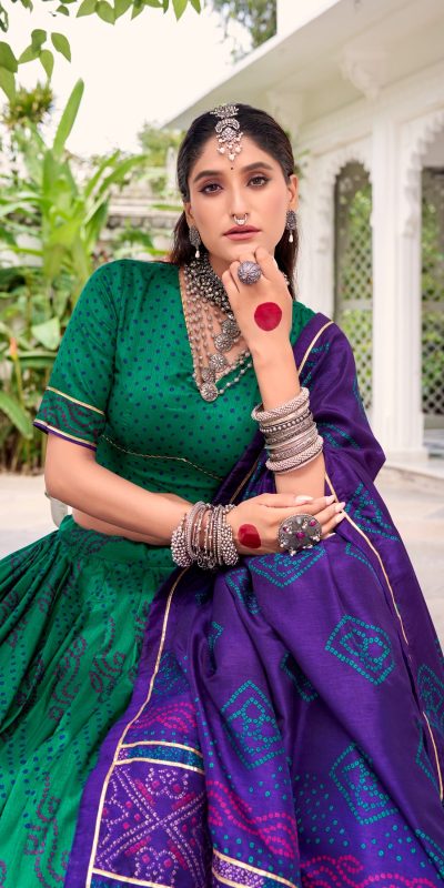 LNB 1250 Yellow Color Tasar Silk Bandhej Print With Gotta Patti Lace Lehenga Choli Festive Party Wedding, Events etc. Delivery 4-6 Working Days @2149/- | Lehenga, Bollywood Lehenga, Creative Lehenga, Designer Lehenga, Embroidered Lehenga, Party Wear Lehenga