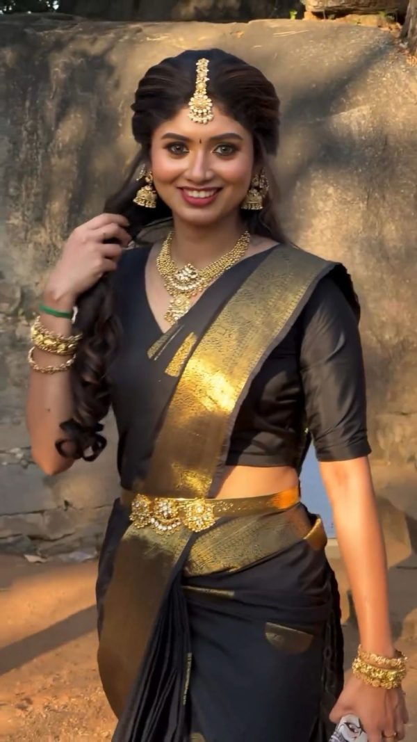 KP 5095 Butti Black Color Jacquard With Designer Work All Over Saree . Exclusive Offer ₹1344. Delivery 4-6 Working Days. Shop now. | Sarees, Bollywood Sarees, Creative Sarees, Designer Sarees, Embroidered Sarees, Ethnic Saree, Modern Digital sarees, Party Wear Sarees