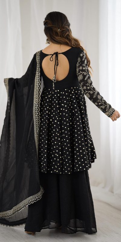 ZSR 3134 Black Crunchy Silk Salwar Suit Perfect for Wedding, Party, Sangeet, Anniversary, Housewarming Introductory Price ₹2399. Delivery 4-6 | Jump Suits, Salwar suit, Casual Suits, Creative suits, Designer Suits, Palazzo Suits, Party Wear Suits, Patiala Suits, Straight Suits