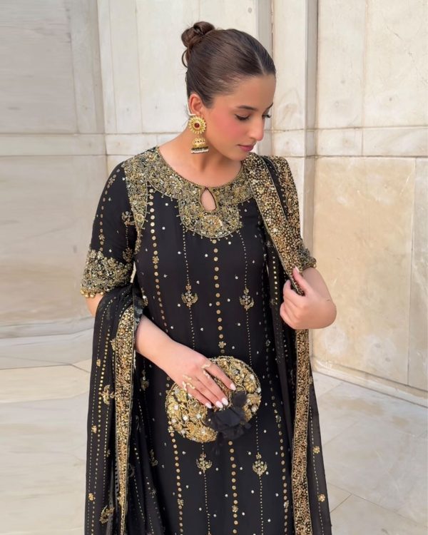 RTC 5923 Black Color Faux Georgette With Sequence Lace Work Salwar Suit Get it for ₹2049. Delivery 4-6 Working Days. Shop now. | Jump Suits, Tops & Bottoms, Track Suits, Salwar suit, Casual Suits, Creative suits, Designer Suits, Palazzo Suits, Party Wear Suits, Patiala Suits, Straight Suits, Trendy Wear