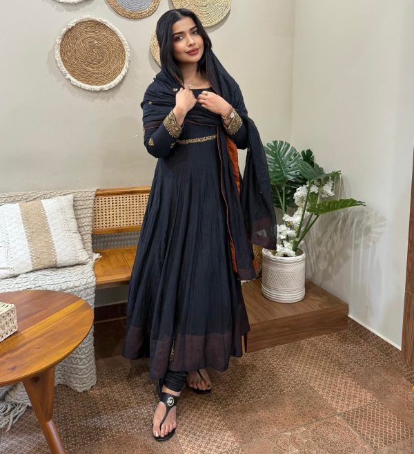 ZSR 3143 Black Heavy Fox Georgette With Embroidery Sequence Work Gown Perfect for Wedding, Party, Traditional Day, Diwali, Temple Visit At 1899 | Gowns, Bollywood Gowns, Creative Gowns, Designer Gowns, Embroidered Gowns, Party Wear Gowns