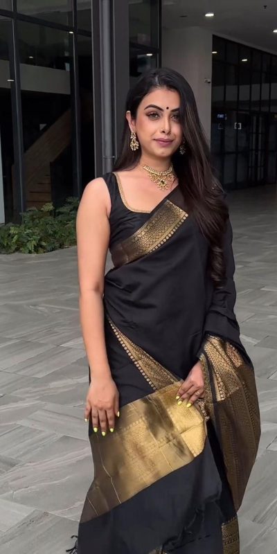 KP 5095 Black Color Jacquard With Designer Work All Over Saree . Exclusive Offer ₹1344. Delivery 4-6 Working Days. Shop now. | Sarees, Bollywood Sarees, Creative Sarees, Designer Sarees, Embroidered Sarees, Ethnic Saree, Modern Digital sarees, Party Wear Sarees