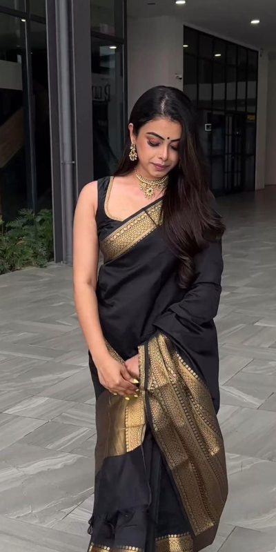 KP 5095 Black Color Jacquard With Designer Work All Over Saree . Exclusive Offer ₹1344. Delivery 4-6 Working Days. Shop now. | Sarees, Bollywood Sarees, Creative Sarees, Designer Sarees, Embroidered Sarees, Ethnic Saree, Modern Digital sarees, Party Wear Sarees