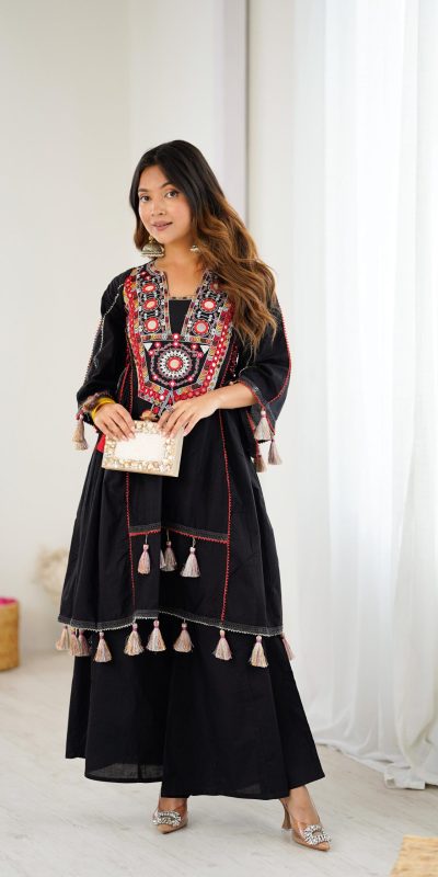 SRK 5286 Black in Khadi Cotton Mirror Work & Embroidery Work Salwar Suit . Now at just ₹2099. Delivery 4-6 Working Days. Shop now. | Jump Suits, Salwar suit, Casual Suits, Creative suits, Designer Suits, Palazzo Suits, Party Wear Suits, Patiala Suits, Straight Suits