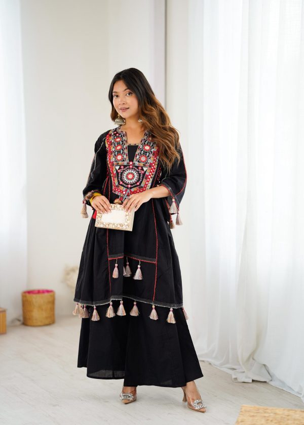 SRK 5286 Black in Khadi Cotton Mirror Work & Embroidery Work Salwar Suit . Now at just ₹2099. Delivery 4-6 Working Days. Shop now. | Jump Suits, Salwar suit, Casual Suits, Creative suits, Designer Suits, Palazzo Suits, Party Wear Suits, Patiala Suits, Straight Suits