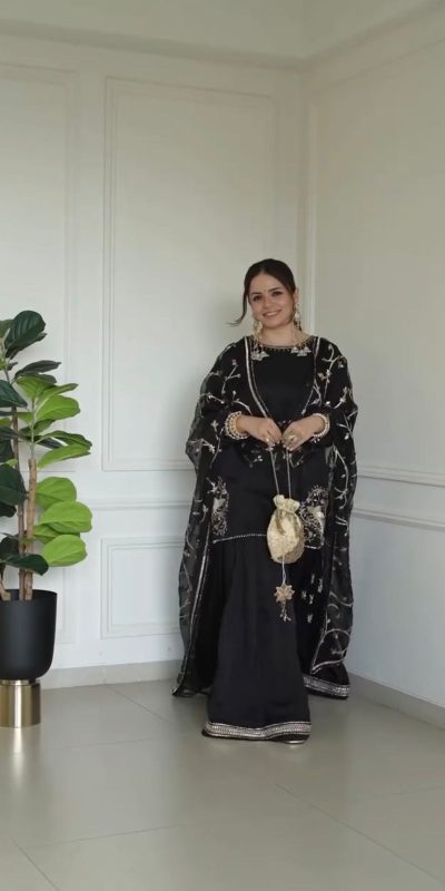 ZSR 3142 Black Pure Natural Crep With Embroidery Sequence Work Salwaar Suit Perfect for Wedding, Party, Bridal Wear, Pongal, Onam Best Price ₹1999 | Jump Suits, Tops & Bottoms, Track Suits, Salwar suit, Casual Suits, Creative suits, Designer Suits, Palazzo Suits, Party Wear Suits, Patiala Suits, Straight Suits, Trendy Wear
