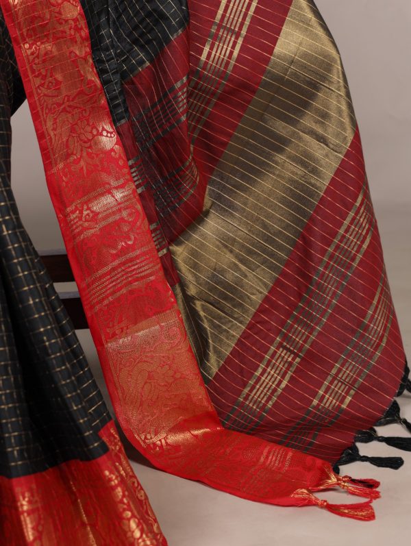 YNF 7405 Black Poly Cotton With Zari Work Saree . Wedding, Party, Festive, Events Now at just ₹1449. Delivery 4-6 Working Days. Shop now. | Sarees, Bollywood Sarees, Creative Sarees, Designer Sarees, Embroidered Sarees, Ethnic Saree, Modern Digital sarees, Party Wear Sarees