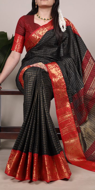 YNF 7405 Black Poly Cotton With Zari Work Saree . Wedding, Party, Festive, Events Now at just ₹1449. Delivery 4-6 Working Days. Shop now. | Sarees, Bollywood Sarees, Creative Sarees, Designer Sarees, Embroidered Sarees, Ethnic Saree, Modern Digital sarees, Party Wear Sarees