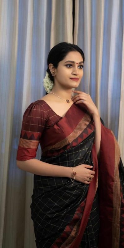 KP 5077 Black Soft Lichi Silk Designer Work Saree in .Wedding, Party, Festive, Events, Available at ₹1449 only. Delivery 4-6 Working Days. Shop now. | Sarees, Bollywood Sarees, Creative Sarees, Designer Sarees, Embroidered Sarees, Ethnic Saree, Modern Digital sarees, Party Wear Sarees