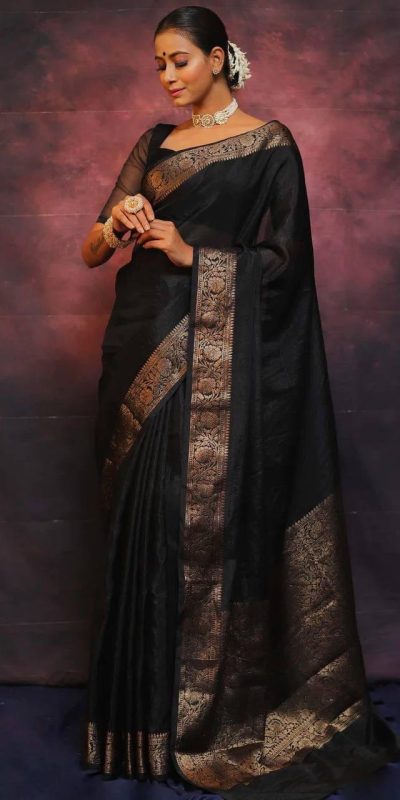 KP 6009 Black Soft Lichi Silk With Lace Border & Lace Work. Now Saree at just ₹1349. Delivery 4-6 Working Days. Shop now. | Sarees, Bollywood Sarees, Creative Sarees, Designer Sarees, Embroidered Sarees, Ethnic Saree, Modern Digital sarees, Party Wear Sarees