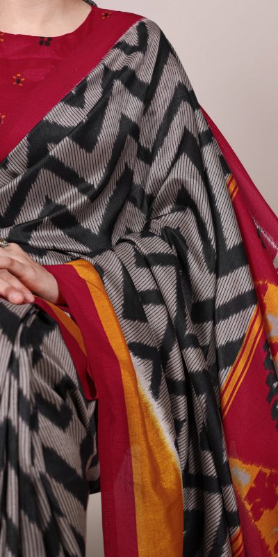 YNF 7043 Black Color Tasar Silk Printed With Designer Work Saree. Festive Deal ₹1549. Delivery 4-6 Working Days. Shop now. | Sarees, Bollywood Sarees, Creative Sarees, Designer Sarees, Embroidered Sarees, Ethnic Saree, Modern Digital sarees, Party Wear Sarees