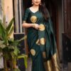 Bottle Green Soft Silk Cloth Pallu Saree