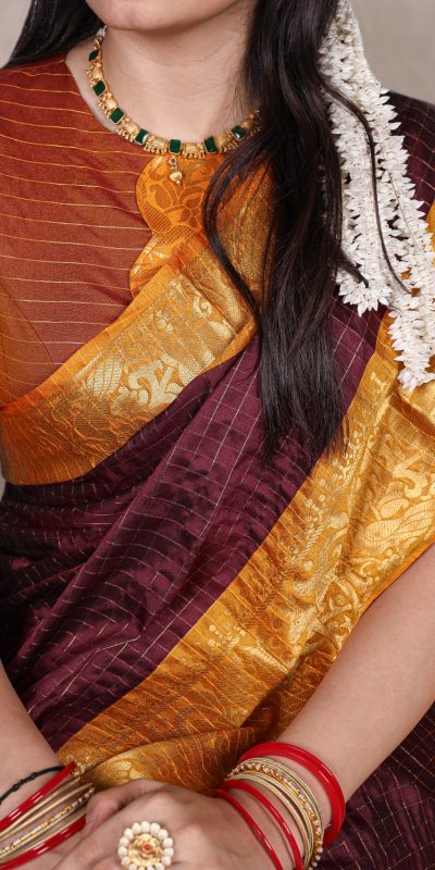 YNF 7405 Brown Poly Cotton With Zari Work Saree . Wedding, Party, Festive, Events Now at just ₹1449. Delivery 4-6 Working Days. Shop now. | Sarees, Bollywood Sarees, Creative Sarees, Designer Sarees, Embroidered Sarees, Ethnic Saree, Modern Digital sarees, Party Wear Sarees