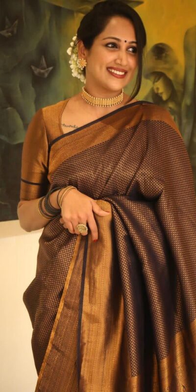 KP 4040 Brown Soft Lichi Silk Saree Perfect for Wedding, Party, Ethnic Day, Raksha Bandhan, Temple Visit – . Exclusive Offer ₹1299. Delivery 4-6 Working D | Sarees, Bollywood Sarees, Creative Sarees, Designer Sarees, Embroidered Sarees, Ethnic Saree, Modern Digital sarees, Party Wear Sarees