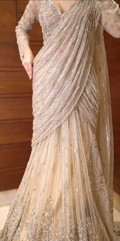 LG 1956 Cream Butterfly Net Saree Perfect for Wedding, Party, Festival Celebrations, Holi, Baisakhi . Special Price ₹2499. Delivery 4-6 Working Days | Sarees, Bollywood Sarees, Creative Sarees, Designer Sarees, Embroidered Sarees, Ethnic Saree, Modern Digital sarees, Party Wear Sarees