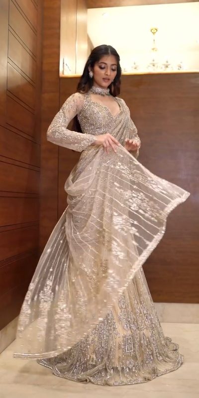 LG 1956 Cream Butterfly Net Saree Perfect for Wedding, Party, Festival Celebrations, Holi, Baisakhi . Special Price ₹2499. Delivery 4-6 Working Days | Sarees, Bollywood Sarees, Creative Sarees, Designer Sarees, Embroidered Sarees, Ethnic Saree, Modern Digital sarees, Party Wear Sarees