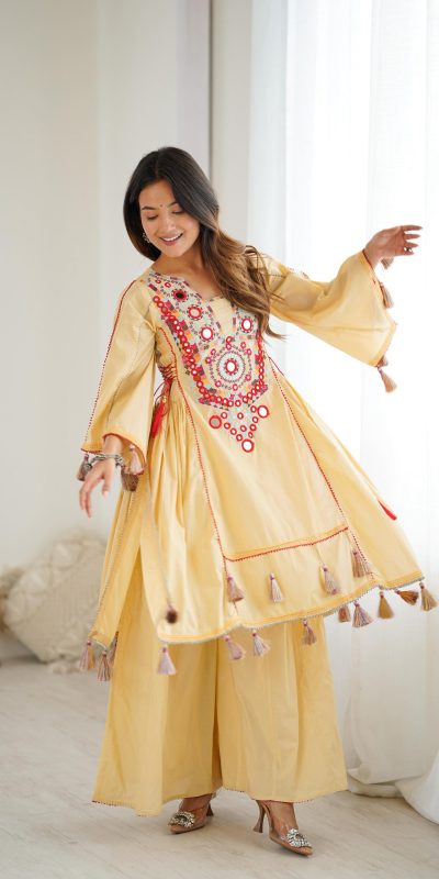 SRK 5286 Cream in Khadi Cotton Mirror Work & Embroidery Work Salwar Suit . Now at just ₹2099. Delivery 4-6 Working Days. Shop now. | Jump Suits, Salwar suit, Casual Suits, Creative suits, Designer Suits, Palazzo Suits, Party Wear Suits, Patiala Suits, Straight Suits