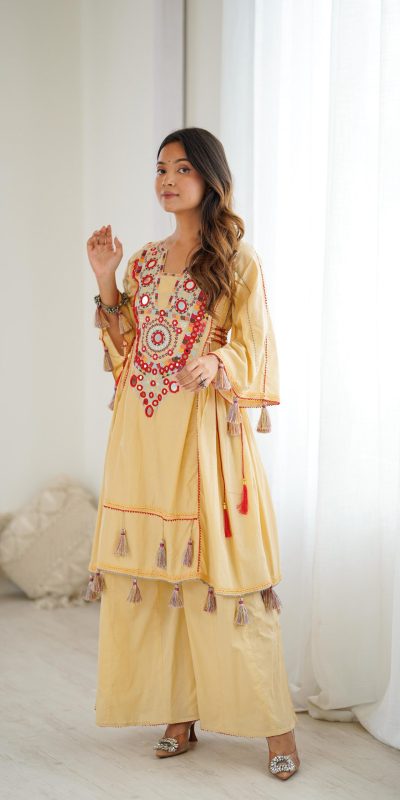 SRK 5286 Cream in Khadi Cotton Mirror Work & Embroidery Work Salwar Suit . Now at just ₹2099. Delivery 4-6 Working Days. Shop now. | Jump Suits, Salwar suit, Casual Suits, Creative suits, Designer Suits, Palazzo Suits, Party Wear Suits, Patiala Suits, Straight Suits