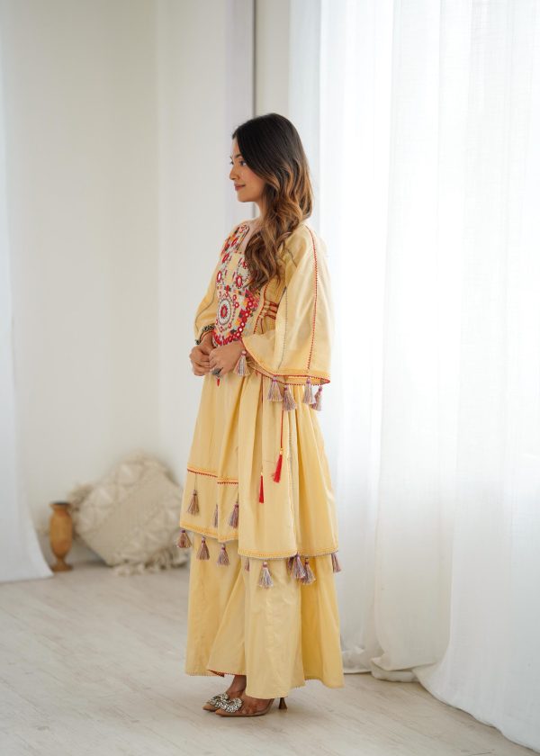 SRK 5286 Cream in Khadi Cotton Mirror Work & Embroidery Work Salwar Suit . Now at just ₹2099. Delivery 4-6 Working Days. Shop now. | Jump Suits, Salwar suit, Casual Suits, Creative suits, Designer Suits, Palazzo Suits, Party Wear Suits, Patiala Suits, Straight Suits