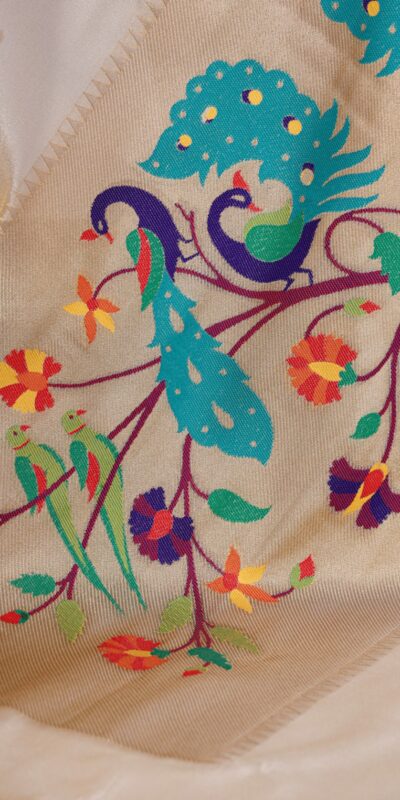 YNF 7905 Cream Tissue Paithani with Zari Work Saree .Wedding, Party, Festive, Events, Best Price ₹2399. Delivery 4-6 Working Days. Shop now. | Sarees, Bollywood Sarees, Creative Sarees, Designer Sarees, Embroidered Sarees, Ethnic Saree, Modern Digital sarees, Party Wear Sarees