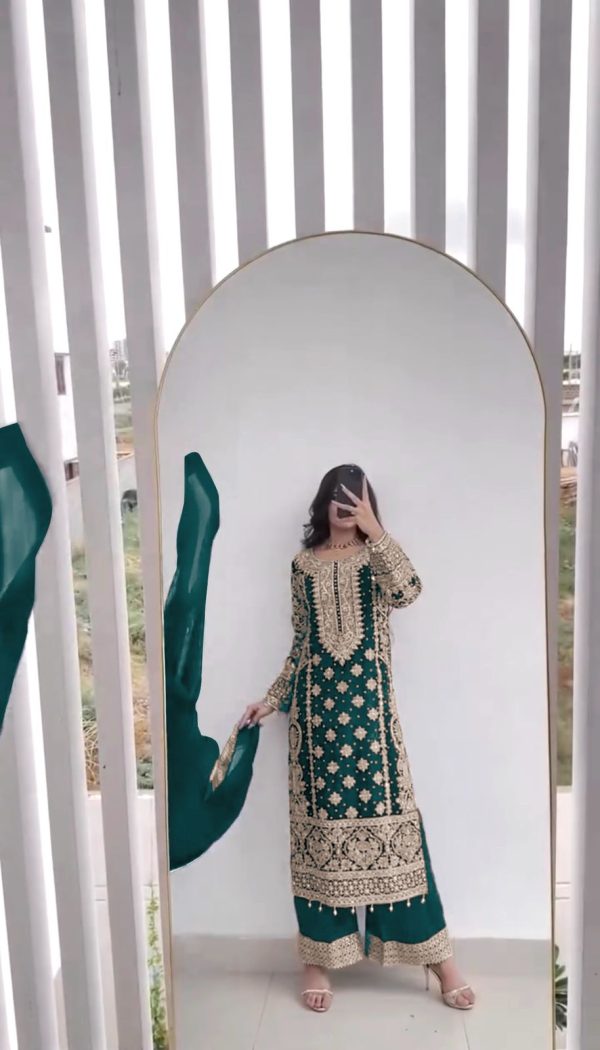 SR 1654 Maroon in Faux Georgette With Heavy Embroidery Sequence Work Wedding, Party, Festive, Events Special 4-6 Working Days At 2599/- Only | Jump Suits, Salwar suit, Casual Suits, Creative suits, Designer Suits, Palazzo Suits, Party Wear Suits, Patiala Suits, Straight Suits