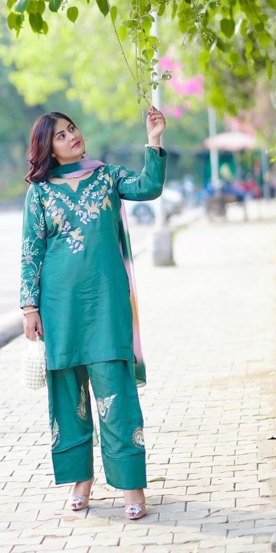 BE 367 Firozi French Crepe Embroidery Work Salwar Suit in . Wedding, Party, Festive, Events Now at just ₹1899. Delivery 4-6 Working Days. Shop now. | Jump Suits, Tops & Bottoms, Track Suits, Salwar suit, Casual Suits, Creative suits, Designer Suits, Palazzo Suits, Party Wear Suits, Patiala Suits, Straight Suits, Trendy Wear