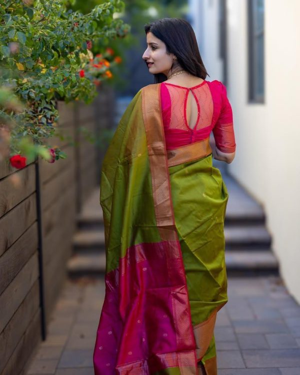 KP 6011 Green Color Soft Lichi Silk Jacquard Designer Work Saree Introductory Price ₹1449. Delivery 4-6 Working Days. Shop now. | Sarees, Bollywood Sarees, Creative Sarees, Designer Sarees, Embroidered Sarees, Ethnic Saree, Modern Digital sarees, Party Wear Sarees