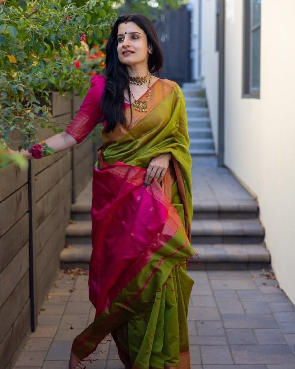KP 6011 Green Color Soft Lichi Silk Jacquard Designer Work Saree Introductory Price ₹1449. Delivery 4-6 Working Days. Shop now. | Sarees, Bollywood Sarees, Creative Sarees, Designer Sarees, Embroidered Sarees, Ethnic Saree, Modern Digital sarees, Party Wear Sarees