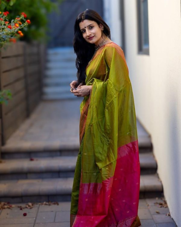 KP 6011 Green Color Soft Lichi Silk Jacquard Designer Work Saree Introductory Price ₹1449. Delivery 4-6 Working Days. Shop now. | Sarees, Bollywood Sarees, Creative Sarees, Designer Sarees, Embroidered Sarees, Ethnic Saree, Modern Digital sarees, Party Wear Sarees