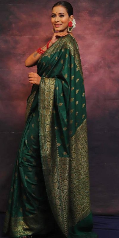 KP 6010 Green Soft Lichi Silk Jacquard Saree Perfect for Wedding, Party, Traditional Day, Family Gatherings, Sangeet . Grab it for ₹1349. Delivery 4-6 W | Sarees, Bollywood Sarees, Creative Sarees, Designer Sarees, Embroidered Sarees, Ethnic Saree, Modern Digital sarees, Party Wear Sarees
