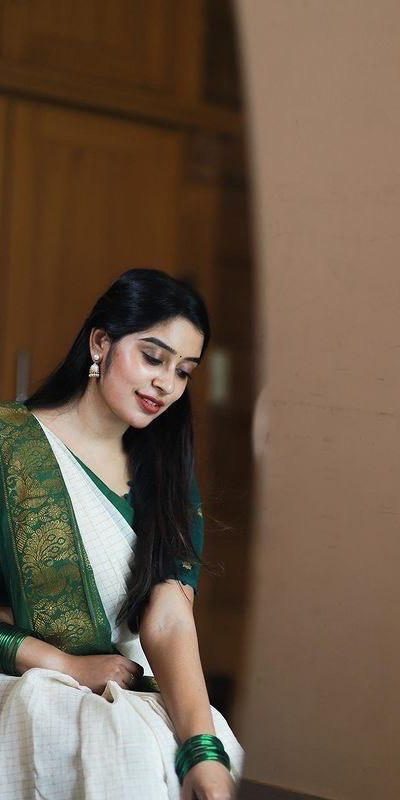 KP 3025 Green Soft Lichi Silk Saree Perfect for Wedding, Party, Baby Shower, Onam, Durga Puja . Available at ₹1449 only. Delivery 4-6 Working Days. | Sarees, Bollywood Sarees, Creative Sarees, Designer Sarees, Embroidered Sarees, Ethnic Saree, Modern Digital sarees, Party Wear Sarees