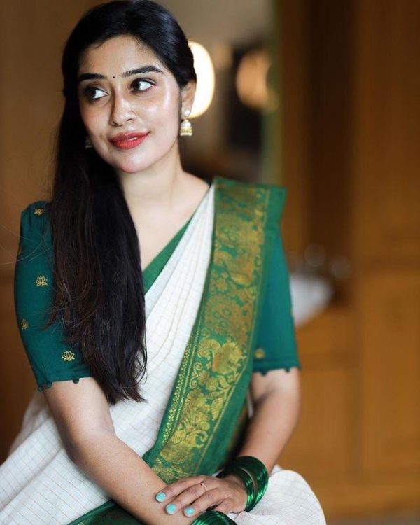 KP 3025 Green Soft Lichi Silk Saree Perfect for Wedding, Party, Baby Shower, Onam, Durga Puja . Available at ₹1449 only. Delivery 4-6 Working Days. | Sarees, Bollywood Sarees, Creative Sarees, Designer Sarees, Embroidered Sarees, Ethnic Saree, Modern Digital sarees, Party Wear Sarees