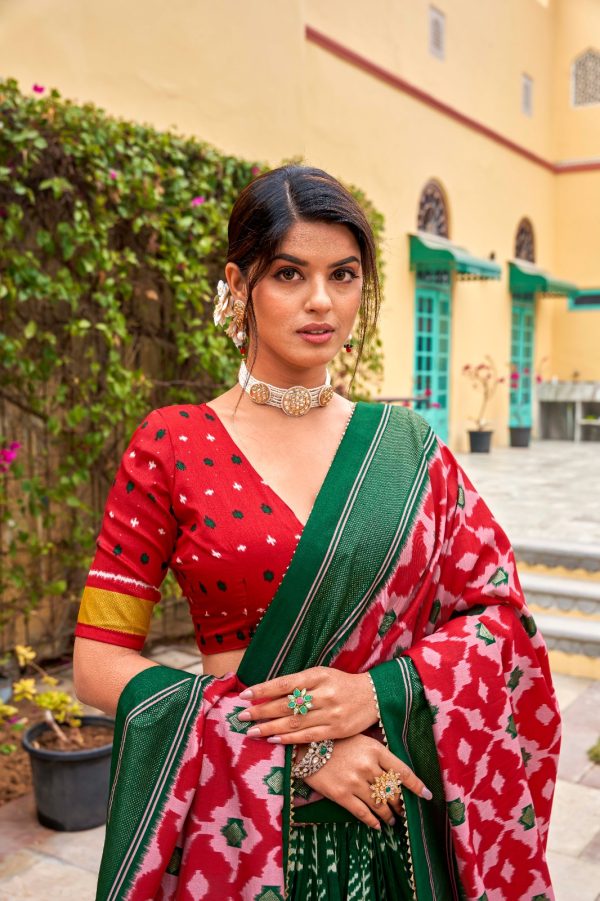 LNB 1200 Green Color Tushar Silk Print With Foil Work Lehenga Choli Wedding, Party, Festive, Events Etc. Delivery 4-6 Working Days Rs 3199 | Lehenga, Bollywood Lehenga, Creative Lehenga, Designer Lehenga, Embroidered Lehenga, Party Wear Lehenga