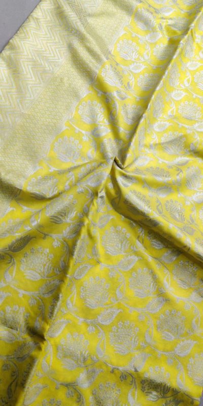 KP 1073 Light Yellow Soft Lichi Silk Saree Perfect for Wedding, Party, Sangeet, Ethnic Day, Festival Celebrations Get it for ₹1399. Delivery 4-6 Working Da | Sarees, Bollywood Sarees, Creative Sarees, Designer Sarees, Embroidered Sarees, Ethnic Saree, Modern Digital sarees, Party Wear Sarees