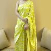 KP 1073 Light Yellow Soft Lichi Silk Saree Perfect for Wedding, Party, Sangeet, Ethnic Day, Festival Celebrations Get it for ₹1399. Delivery 4-6 Working Da | Sarees, Bollywood Sarees, Creative Sarees, Designer Sarees, Embroidered Sarees, Ethnic Saree, Modern Digital sarees, Party Wear Sarees