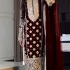SR 1654 Maroon in Faux Georgette With Heavy Embroidery Sequence Work Wedding, Party, Festive, Events Special 4-6 Working Days At 2599/- Only | Jump Suits, Salwar suit, Casual Suits, Creative suits, Designer Suits, Palazzo Suits, Party Wear Suits, Patiala Suits, Straight Suits