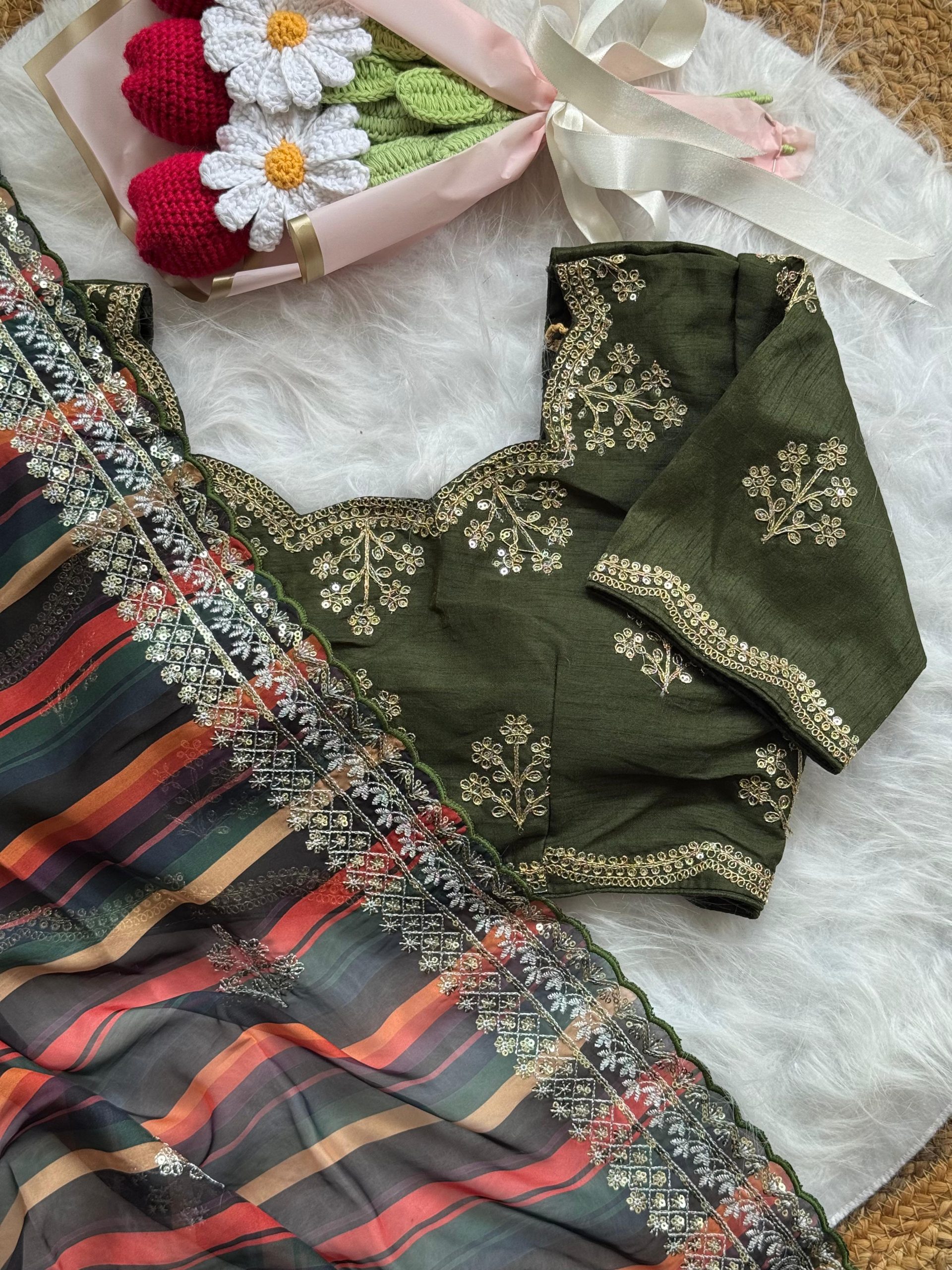 AC MIRA Mehandi in Color Soft Organza Embroidery Work & Lace Work Saree . Get it for ₹2449. Delivery 4-6 Working Days. Shop now. | Sarees, Bollywood Sarees, Creative Sarees, Designer Sarees, Embroidered Sarees, Ethnic Saree, Modern Digital sarees, Party Wear Sarees