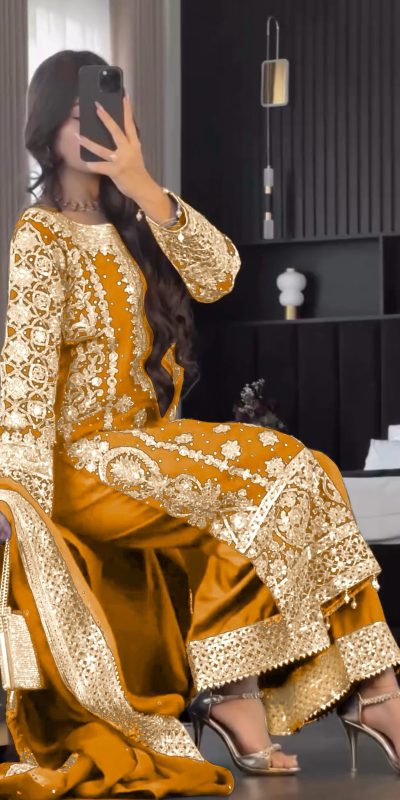 SR 1654 Maroon in Faux Georgette With Heavy Embroidery Sequence Work Wedding, Party, Festive, Events Special 4-6 Working Days At 2599/- Only | Jump Suits, Salwar suit, Casual Suits, Creative suits, Designer Suits, Palazzo Suits, Party Wear Suits, Patiala Suits, Straight Suits