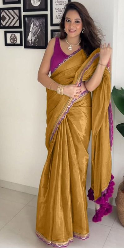 SC 353 Mustard Pure Erode Silk With Lace Work & Embroidery Work Saree . Affordable Price ₹1399. Delivery 4-6 Working Days. Shop now. | Sarees, Bollywood Sarees, Creative Sarees, Designer Sarees, Embroidered Sarees, Ethnic Saree, Modern Digital sarees, Party Wear Sarees