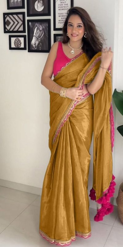 SC 353 Mustard Pure Erode Silk With Lace Work & Embroidery Work Saree . Affordable Price ₹1399. Delivery 4-6 Working Days. Shop now. | Sarees, Bollywood Sarees, Creative Sarees, Designer Sarees, Embroidered Sarees, Ethnic Saree, Modern Digital sarees, Party Wear Sarees