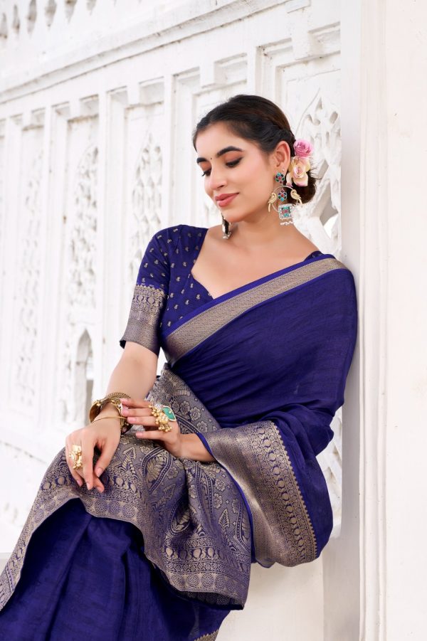 YNF 7902 Navy Blue Color Chinon Printed With Zari Weaving Work Saree With Zari Work. Best Price ₹1549. Delivery 4-6 Working Days. Shop now. | Sarees, Bollywood Sarees, Creative Sarees, Designer Sarees, Embroidered Sarees, Ethnic Saree, Modern Digital sarees, Party Wear Sarees