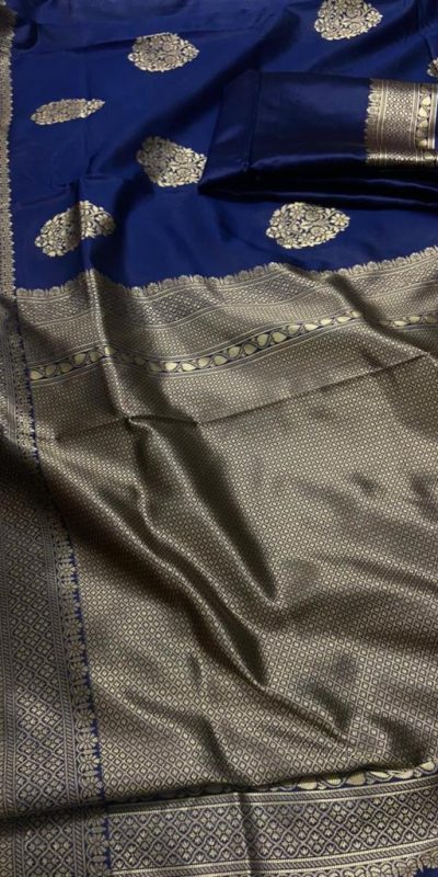 KP 3035 Navy Blue Soft Lichi Silk Saree Perfect for Wedding, Party, Housewarming, Raksha Bandhan, Family Gatherings . Exclusive Offer ₹1399. Delivery | Sarees, Bollywood Sarees, Creative Sarees, Designer Sarees, Embroidered Sarees, Ethnic Saree, Modern Digital sarees, Party Wear Sarees