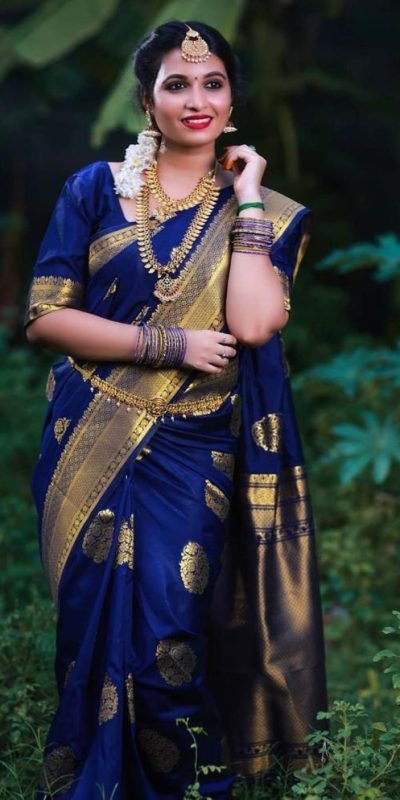 KP 3035 Navy Blue Soft Lichi Silk Saree Perfect for Wedding, Party, Housewarming, Raksha Bandhan, Family Gatherings . Exclusive Offer ₹1399. Delivery | Sarees, Bollywood Sarees, Creative Sarees, Designer Sarees, Embroidered Sarees, Ethnic Saree, Modern Digital sarees, Party Wear Sarees