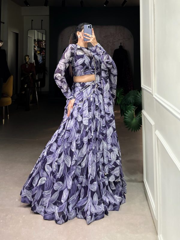LNB 1027 Navy Blue Color Tabby Silk Lehenga Choli with Designer Work. Exclusive Offer ₹1999. Delivery 4-6 Working Days. Shop now. | Lehenga, Bollywood Lehenga, Creative Lehenga, Designer Lehenga, Embroidered Lehenga, Party Wear Lehenga