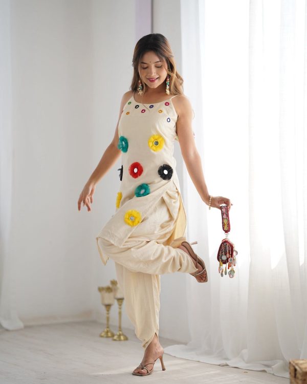 ZSR 3139 Off White Khadi Cotton Dhoti Suit Perfect for Wedding, Party, Eid, Housewarming, Reception –. Festive Deal ₹1999. Delivery 4-6 Working D | Jump Suits, Salwar suit, Casual Suits, Creative suits, Designer Suits, Palazzo Suits, Party Wear Suits, Patiala Suits, Straight Suits